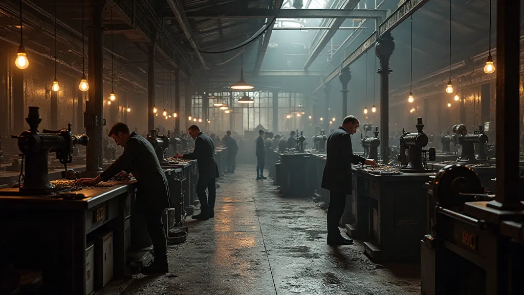 Victorian button factory interior
