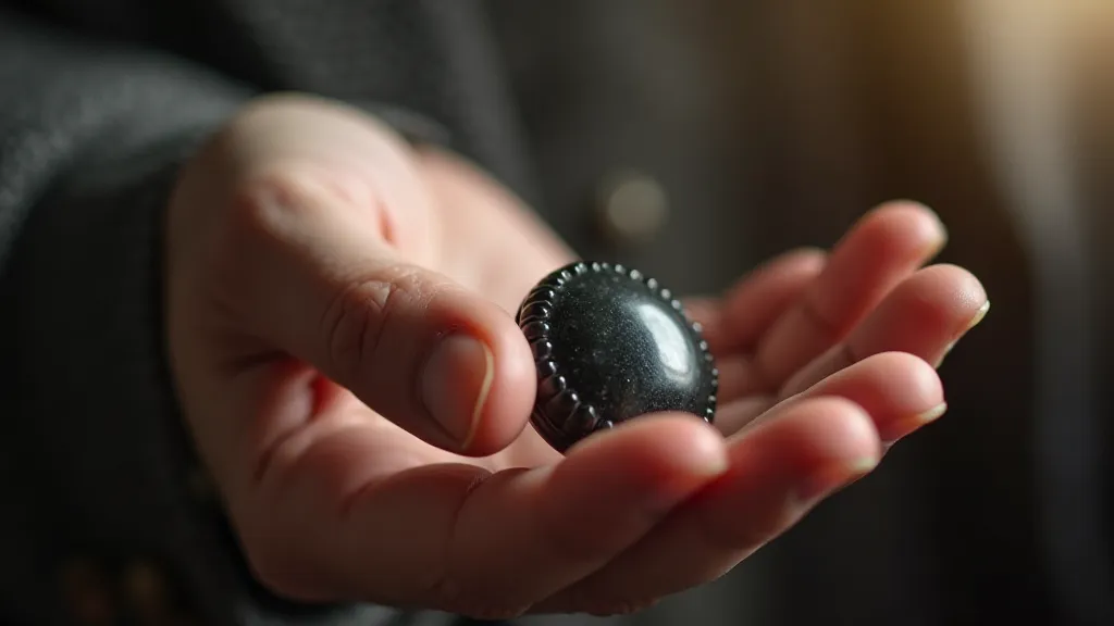 Collector holding a jet button
