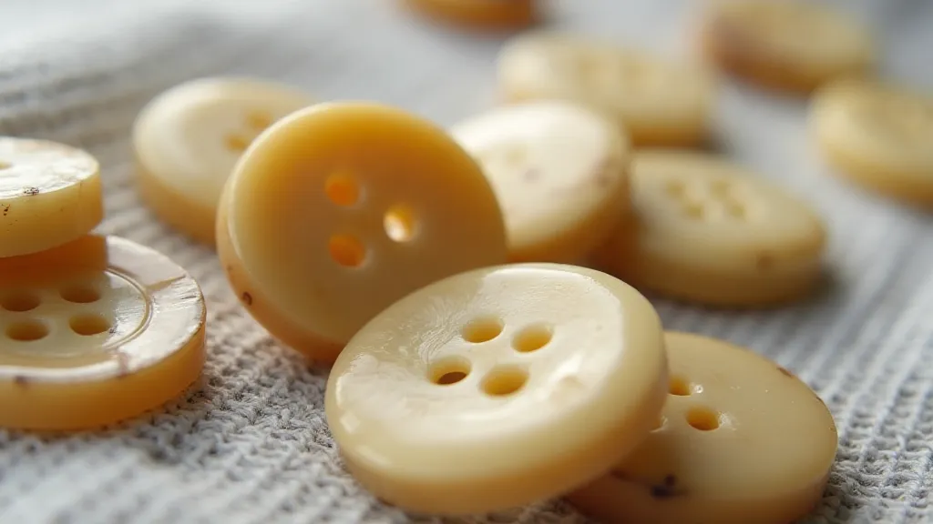 Antique horn buttons
