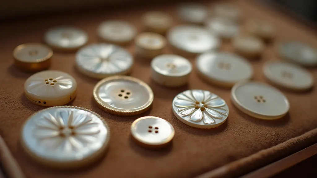 Collection of antique mother-of-pearl buttons