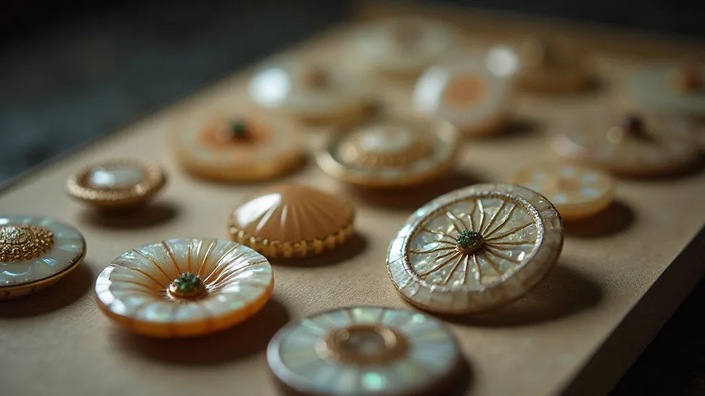 Victorian mother-of-pearl buttons collection
