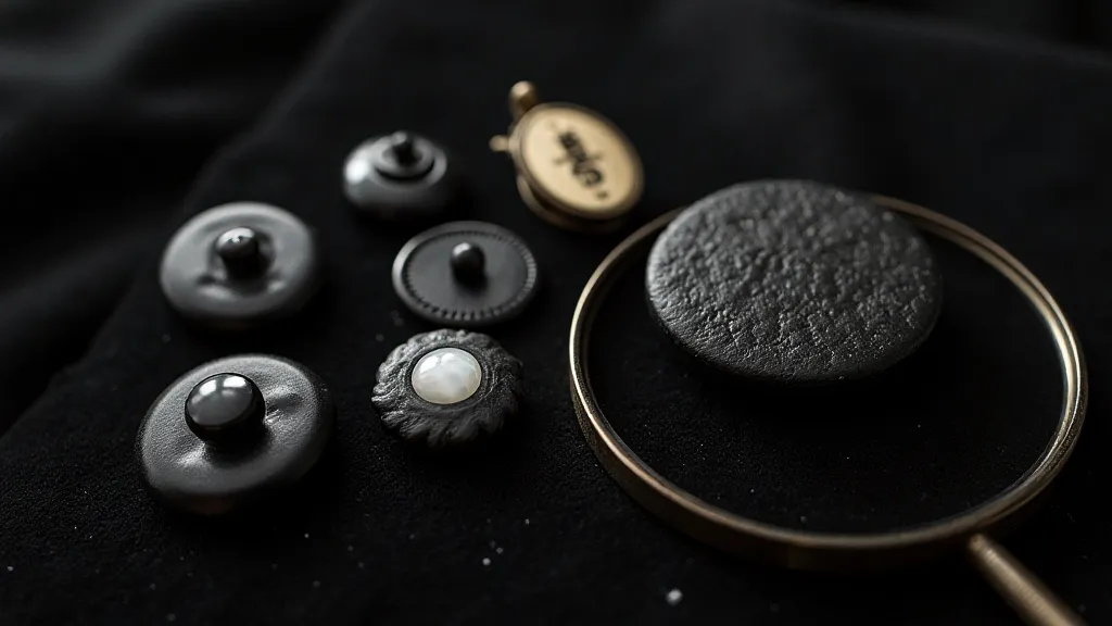 Victorian Mourning Button Collection