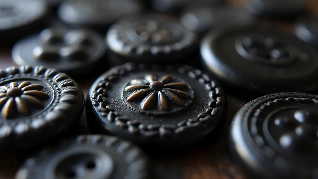Cluster of Victorian Jet Buttons