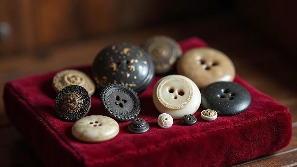 Collection of assorted Victorian buttons