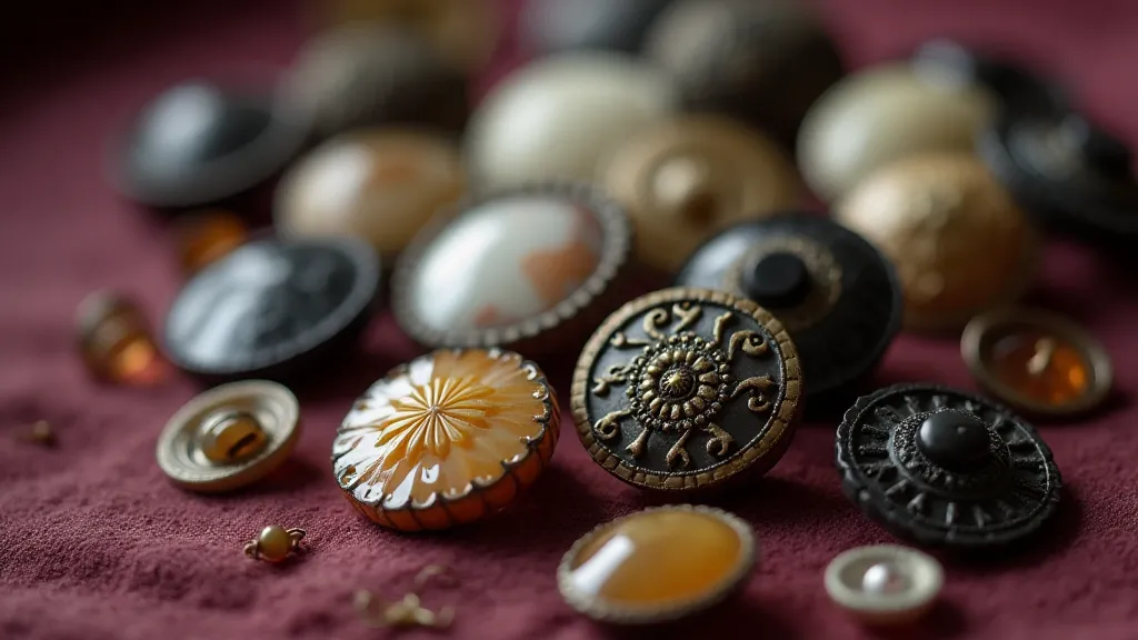 Collection of Victorian buttons