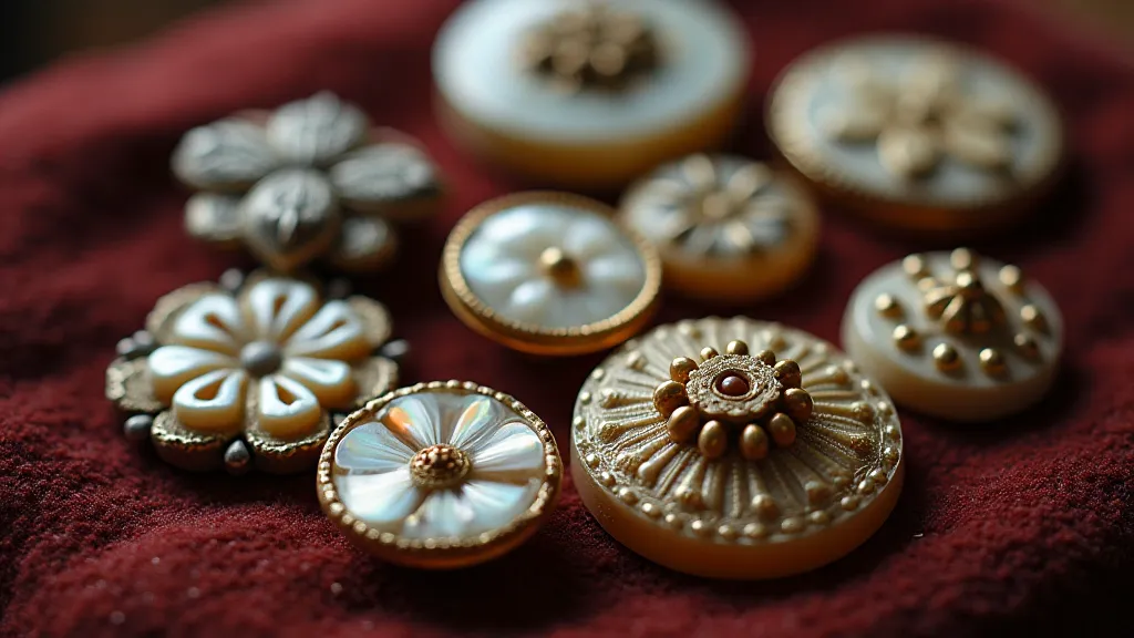 Collection of Victorian buttons